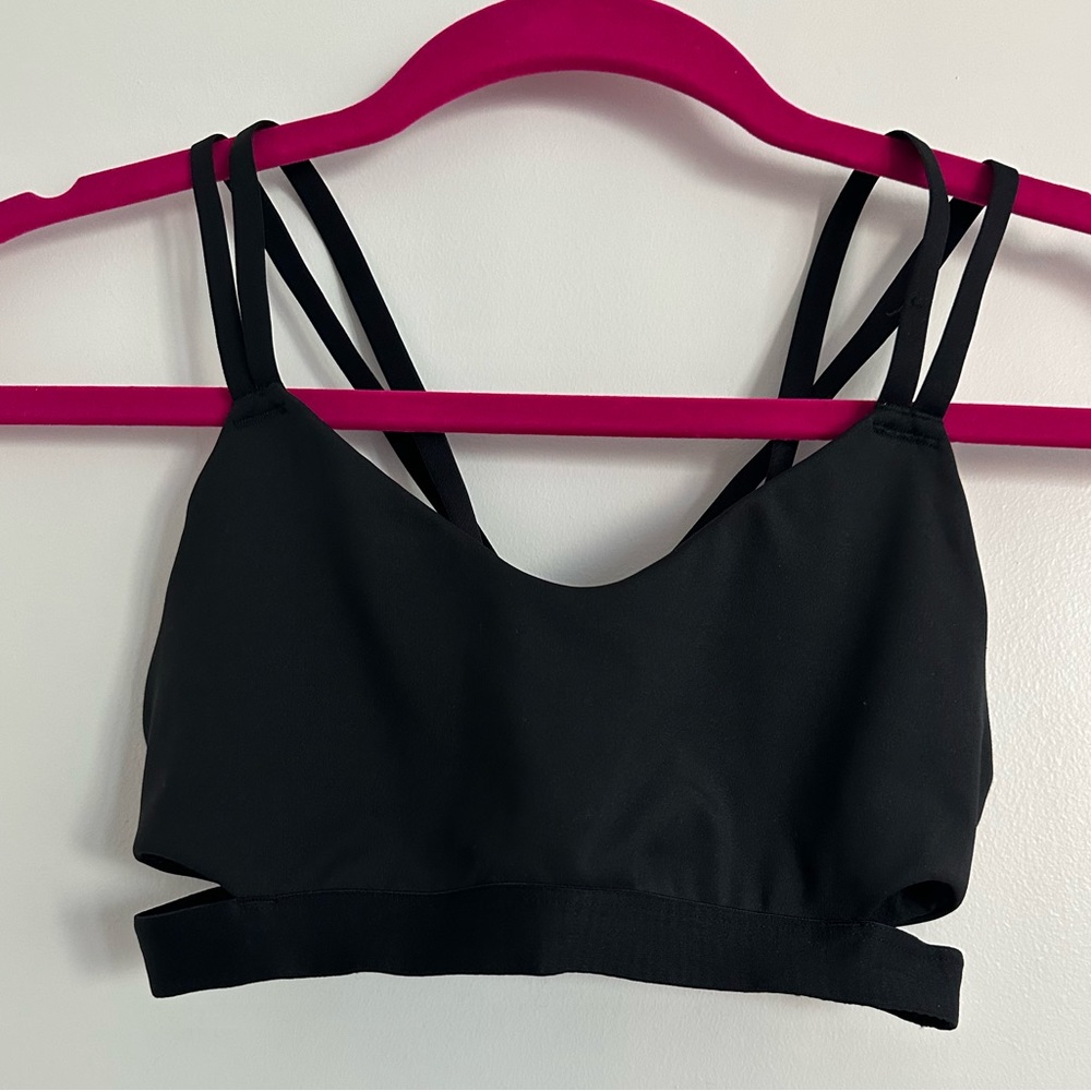 Adidas Black  Light Support Sports Bra